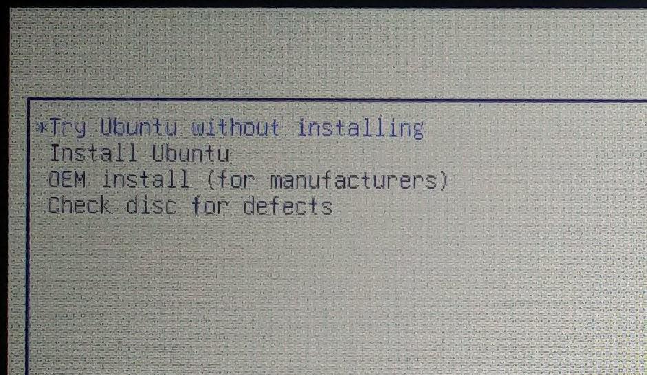 Installation Grub Menu